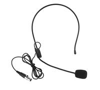 WYLZLKX Microfono XLR a 3 pin per la guida di usura della testa Microfono a condensatore per altoparlante per supporto microfono