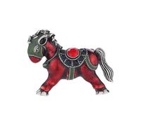 WYLZLKX Spilla a forma di cavallo in lega, stile vintage, alla moda, portatile, unisex, casual, regalo speciale, spilla a forma di cavallo, 8.3x3.5cm/3.27x1.38inch, Metallo, lega