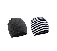 WYMAODAN Cappello Beanie da Bambini in Cotone, Cappello Morbido in Doppio Strato con Cappuccio in Cotone Autunnale e Invernale in 2 Pezzi per Ragazzi e Ragazze di 1-3 Anni