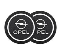 WYMKL 2 Pezzi Sottobicchieri Auto per Opel Corsa D 5-Door 2011-2014, Portabevande Sottobicchiere Tappetino Rimovibili Tappetini Portabicchieri Inserto Antiscivolo