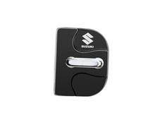 WYMKL 4 Pezzi Copertura della Serratura della Portiera Dell'auto Protezione della per Suzuki Swift Vitara S-Cross Ignis Jimny Hybrid, Copri dell’Auto in Acciaio Inossidabile Protettiva,Black