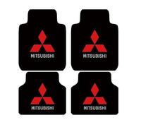 WYMKL 4 Pezzi Tappetini Auto per Mitsubishi ASX Pajero L200 Lancer Mirage, Tappetini Moquette su Misura Auto Tappetini Abitacolo Anteriori Posteriori Antiscivolo