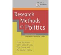 Wyn Grant Research Methods in Politics (Tascabile) Political Analysis