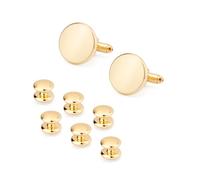 Wynameleri Gemelli da uomo con scritta "Father of the Bride", regalo per la festa del papà, gemelli in argento per matrimonio, set di gemelli personalizzati, per festa del papà/San Valentino, 8PCs