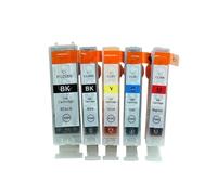 WYNAnGAI 15 pz Cartucce di Inchiostro Compatibili Per Stampanti IP4200 IP4300 IP4500 IP4500X IP5200 IP5200R IP5300 MP500 In BK C M Y PGI5 CLI8