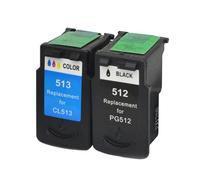 WYNAnGAI 2 cartucce d'inchiostro compatibili PG512 CL513 per IP2700 MP230 MP240 MP250 MP252 MP260 MP270 MP280