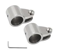 WYNAnGAI 2 Pezzi in Acciaio Inossidabile Marino 316 Bimini Ferramenta per Montaggio a ganascia Compatibile con Raccordo per Tenda da Barca da 22mm 25mm(22MM)