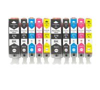WYNAnGAI 5 cartucce d'inchiostro compatibili a colori per 270 271 PGI-270 CLI-271 per stampanti MG5720 MG6820 MG7720 TS5020(2SET)