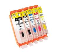 WYNAnGAI 5 cartucce d'inchiostro di ricarica compatibili con MG5740 MG6840 TS5040 TS6040 PGI-470 CLI-471 ricaricabili