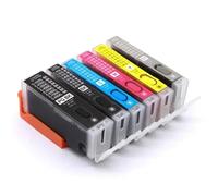WYNAnGAI 5PCS Cartucce d'inchiostro ricaricabili compatibili con PGI-650 CLI-651 per IP7260 MG5460 MG5560 MG6460 MX726 MX926 IX6860 con chip ARC(6Color 1set)