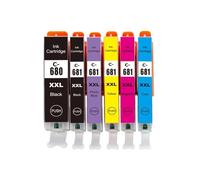WYNAnGAI 6 cartucce d'inchiostro compatibili a colori per TR7560 TR8560 TS6160 TS8160 TS9160 compatibili con PGI680 CLI681(1SET)