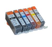 WYNAnGAI 6PCS Cartucce di inchiostro Compatibili Per IP4850 MG5150 MG5250 MG5350 MG6150 MG6250 MX885 MX895 Stampanti PGI525 CLI526