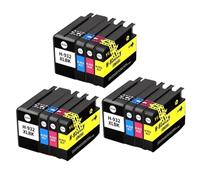 WYNAnGAI Cartucce d'inchiostro compatibili per 932 933 932XL 933XL Set da 4 a 20 per stampanti Officejet 6100 6600 6700 7110 7610 7612 7510 7512(932XL 933XL-12pcs)
