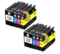 WYNAnGAI Cartucce d'inchiostro compatibili per 932 933 932XL 933XL Set da 4 a 20 per stampanti Officejet 6100 6600 6700 7110 7610 7612 7510 7512(932XL 933XL-8pcs)