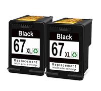 WYNAnGAI Cartucce d'inchiostro compatibili per la serie 67XL 2700 4200 6020 6030 6400 6430(HP 67XL 2BK)