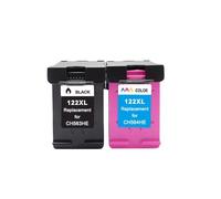 WYNAnGAI Cartucce d'inchiostro compatibili per stampanti Deskjet 122XL 1000 1050 1050A 1510 2000 2050 3000 3050(1BLACK 1COLOR)