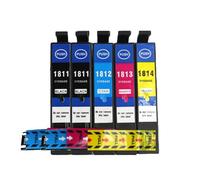 WYNAnGAI Cartucce d'inchiostro compatibili per T1811 T1814 XP-212 XP-215 XP-312 XP-412 XP-415 XP-202 XP-102 XP-302 XP-405 XP-205 XP-305 XP-225 XP-325 XP-422(2BK-1C-1Y-1M)