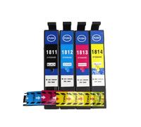 WYNAnGAI Cartucce d'inchiostro compatibili per T1811 T1814 XP-212 XP-215 XP-312 XP-412 XP-415 XP-202 XP-102 XP-302 XP-405 XP-205 XP-305 XP-225 XP-325 XP-422(1BK-1C-1Y-1M)