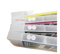 WYNAnGAI Cartucce d'inchiostro ricaricabili da 4 pezzi da 220 ml compatibili con la testa DX5 per Roland Mimaki Mutoh(With 1 hole top)