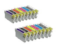 WYNAnGAI Cartuccia di inchiostro compatibile per stampante Stylus Photo R800 R1800 T0540 T0541 T0542 T0543 T0544 T0547 T0548 T0549(2SETS)