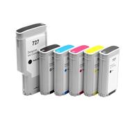 WYNAnGAI Cartuccia d'inchiostro 727 compatibile con le stampanti Designjet T920 T1500 T2500 T2530 disponibile con inchiostro a colori da 130 ml e 300 ml(Matte Black-130ML)