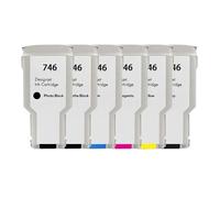 WYNAnGAI Cartuccia d'inchiostro a getto d'inchiostro compatibile da 300 ml per stampanti di grande formato HP746 DesignJet Z6 Z9 P2V82A P2V83A P2V80A P2V78A(Y)