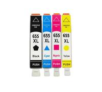WYNAnGAI Cartuccia d'inchiostro ASW compatibile con chip 655 XL per stampanti Deskjet 3525 5525 4615 4625 4525 6520 6525 6625(1SET)