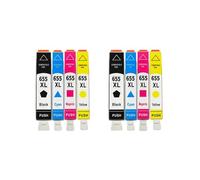 WYNAnGAI Cartuccia d'inchiostro ASW compatibile con chip 655 XL per stampanti Deskjet 3525 5525 4615 4625 4525 6520 6525 6625(2SET)