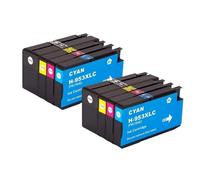 WYNAnGAI Cartuccia d'inchiostro compatibile 953 957 XL 953XL 957XL per stampanti a getto d'inchiostro a colori Officejet Pro 7720 7740 8710 8720(2BK2C2M2Y)