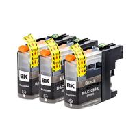 WYNAnGAI Cartuccia d'inchiostro compatibile a colori LC221 LC223 per MFC-J4420DW J4620DW J4625DW J5320DW(3pcs Black)