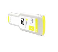 WYNAnGAI Cartuccia d'inchiostro compatibile da 300 ml per 728XL HP728 nero opaco per inchiostro colorante per stampante DesignJet T730 T830(Yellow)