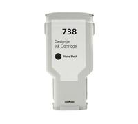 WYNAnGAI Cartuccia d'inchiostro compatibile da 300 ml per inchiostro HP738 738 676M6A 676M7A 676M8A 498N8A getto d'inchiostro a colori per stampante DesignJet T950 T850(300ML - MBK)