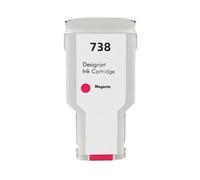 WYNAnGAI Cartuccia d'inchiostro compatibile da 300 ml per inchiostro HP738 738 676M6A 676M7A 676M8A 498N8A getto d'inchiostro a colori per stampante DesignJet T950 T850(300ML - M)