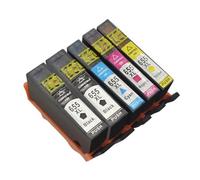 WYNAnGAI Cartuccia d'inchiostro compatibile da 5 pezzi 655 655XL con chip per 3525 5525 4615 4625 4525 6520 6525 6625(1SET AND 1BK)