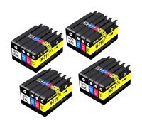 WYNAnGAI Cartuccia d'inchiostro compatibile di ricambio per 711XL 711 per stampanti DesignJet T120 T130 T520 T530 Set di inchiostri coloranti da 1 a 5(16COLOR 4SET)