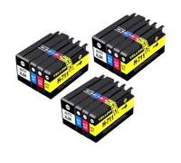 WYNAnGAI Cartuccia d'inchiostro compatibile di ricambio per inchiostro colorante 711XL 711 per stampanti DesignJet T120 T130 T520 T530 da 1 a 5 set(12color 3set)