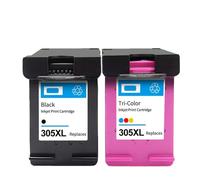 WYNAnGAI Cartuccia d'inchiostro compatibile per 305 305XL 305XXL per Deskjet Plus 4140 4152 4155 4158 4165 4168 4172 4175 Stampanti(1SET HP305XL)