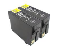 WYNAnGAI Cartuccia d'inchiostro compatibile per 34XL T3471 T3474 per WorkForce Pro WF3720DWF WF3725DWF(BLACK X 2)