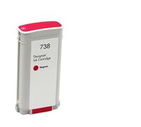 WYNAnGAI Cartuccia d'inchiostro compatibile per 738 498N4A 676M6A 676M7A 676M8A per Designjet T850 T950 Color Inkjet(Magenta-130ML)