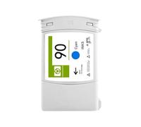 WYNAnGAI Cartuccia d'inchiostro compatibile per 90 HP90 Inchiostro pigmentato per stampanti a getto d'inchiostro Designjet 4000 4000ps 4020 4500 4520 con l'ultimo chip(1PC Cyan)