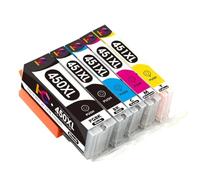 WYNAnGAI Cartuccia d'inchiostro compatibile per MG6340 MG7140 IP8740 MG7540 MX724 IX6840 PGI-450 CLI-451 BK C M Y(5PCS PGI-450)