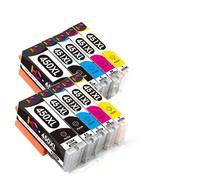 WYNAnGAI Cartuccia d'inchiostro compatibile per MG6340 MG7140 IP8740 MG7540 MX724 IX6840 PGI-450 CLI-451 BK C M Y(10PCS-CLEANER)
