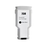 WYNAnGAI Cartuccia d'inchiostro compatibile per stampante HP738 DesignJet T950 T850 Pigmento 676M6A 676M7A 676M8A 498N8A Colore(300ML - 738BK)