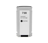 WYNAnGAI Cartuccia d'inchiostro compatibile per stampanti DesignJet T950 T850 Modello 738 676M6A 676M7A 676M8A 498N8A Getto d'inchiostro a colori(1PCS BK-130ML)