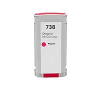 WYNAnGAI Cartuccia d'inchiostro compatibile per stampanti DesignJet T950 T850 Modello 738 676M6A 676M7A 676M8A 498N8A Getto d'inchiostro a colori(1PCS M-130ML)