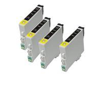 WYNAnGAI Cartuccia d'inchiostro compatibile per T0441 T0442 T0443 T0444 da utilizzare con stilo C64 C66 C84 C84N C84WN C86 CX3600 CX3650 CX4600 CX6400 CX6600(4PCS BLACK)