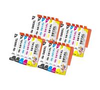 WYNAnGAI Cartuccia d'inchiostro compatibile Plavetink 580 581 per stampanti TS9550 TS9551 TS705 TR7550 TR8550(4 set)