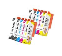 WYNAnGAI Cartuccia d'inchiostro compatibile Plavetink 580 581 per stampanti TS9550 TS9551 TS705 TR7550 TR8550(2 set)
