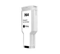 WYNAnGAI Cartuccia d'inchiostro da 300 ml compatibile con il pigmento Designjet T3500 C1Q17A C1Q16A C1Q13A C1Q14A C1Q15A C1Q138A(764-300ml-GY)