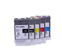 WYNAnGAI Cartuccia d'inchiostro e chip PFI-120 PFI120 con inchiostro pigmentato compatibile per TM-200 TM200 TM-205 TM-300 TM-305 TM300 130ML per unità(1Set 5Color)